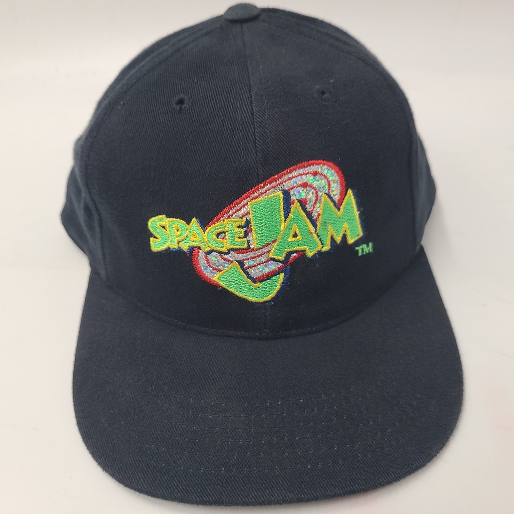 Vintage Youth Space Jam Hat Snapback‎ American Needle Black Looney Tunes Movie